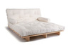 Canapé lit 160x200 - Slim Basic Classic - Pascall Futon Ecru