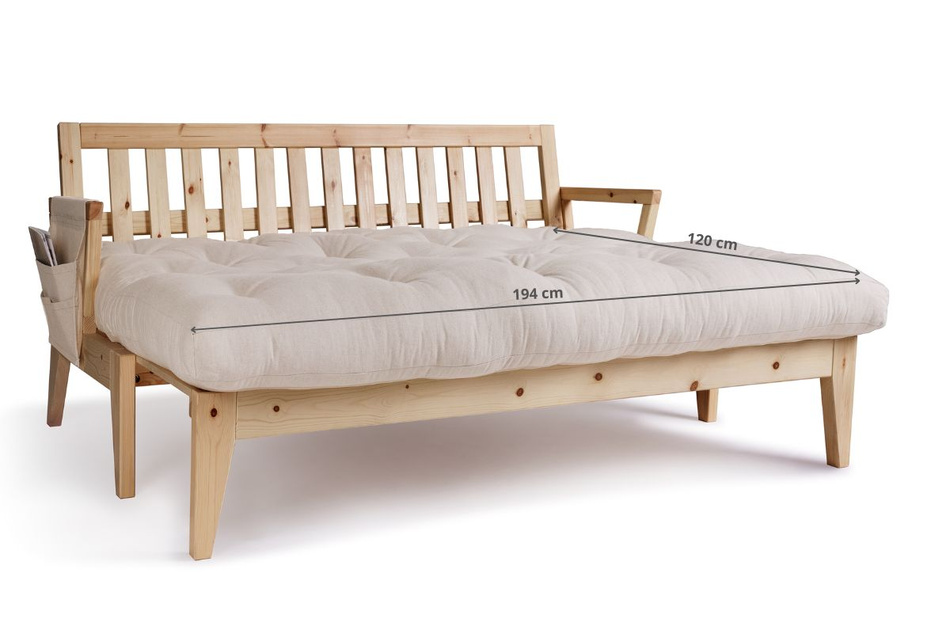 Canapé lit 200 cm - Sakura - Pascall Futon Lin