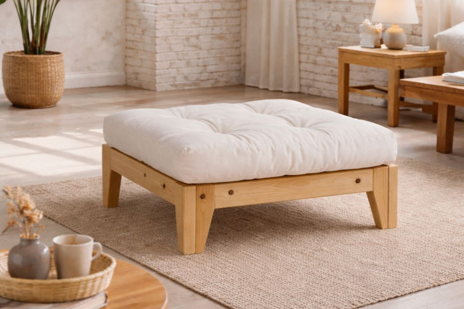 Repose-pieds Sakura - Pascall Futon Gris