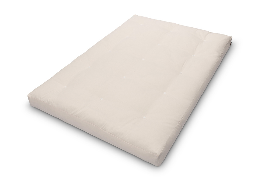 Matelas 140x200 naturel avec latex et 2x coco- Futon Comfort Relax Hard - Pascall Ecru
