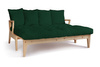 Canapé lit 200 cm - Sakura - Pascall Futon Vert Bouteille