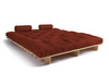Canapé lit 180x200 - Slim Exclusive Classic - Pascall Futon Brique