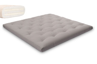Matelas 200x200 naturel avec latex - Futon Slim Duo Latex - Pascall Gris