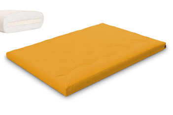 Matelas 140x200 naturel avec latex - Futon Slim Latex - Pascall Jaune