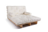 Canapé lit 120x200 - Slim Comfort Classic - Pascall Futon Ecru