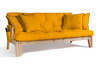 Canapé lit 200 cm - Sakura - Pascall Futon Jaune