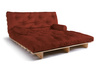 Canapé lit 180x200 - Slim Basic Classic - Pascall Futon Brique