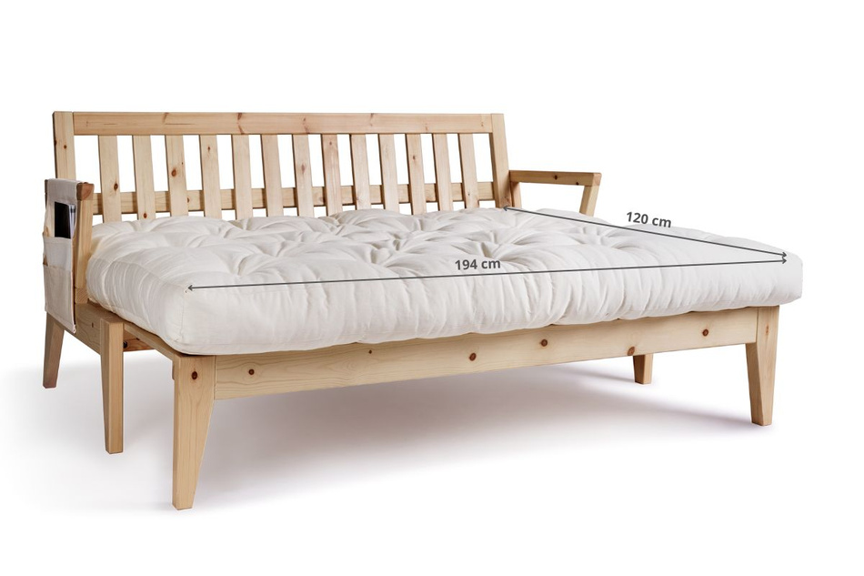 Canapé lit 200 cm - Sakura - Pascall Futon Ecru