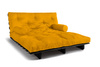 Canapé lit 160x200 - Slim Basic Black - Pascall Futon Jaune