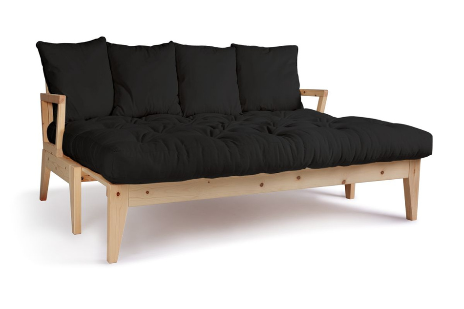 Canapé lit 200 cm - Sakura - Pascall Futon Noir