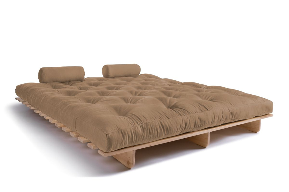 Canapé lit 180x200 - Slim Basic Classic - Pascall Futon Beige