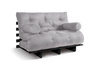 Canapé lit 120x200 - Slim Exclusive Black - Pascall Futon Gris Clair