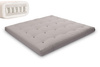Matelas 200x200 naturel - Futon Hybrid Pocket H3 - Pascall Gris