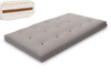 Matelas 120x200 naturel avec de la laine, coco et 2x latex - Futon Comfort Wool - Pascall Gris