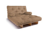 Canapé lit 120x200 - Slim Comfort Classic - Pascall Futon Beige