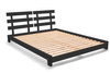 Lit en bois 140x200 - Aisha Exclusive Black - Pascall