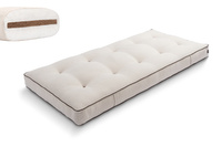 Matelas 90x200 naturel avec coco - Futon Medium Coco - Pascall Kedro Lin