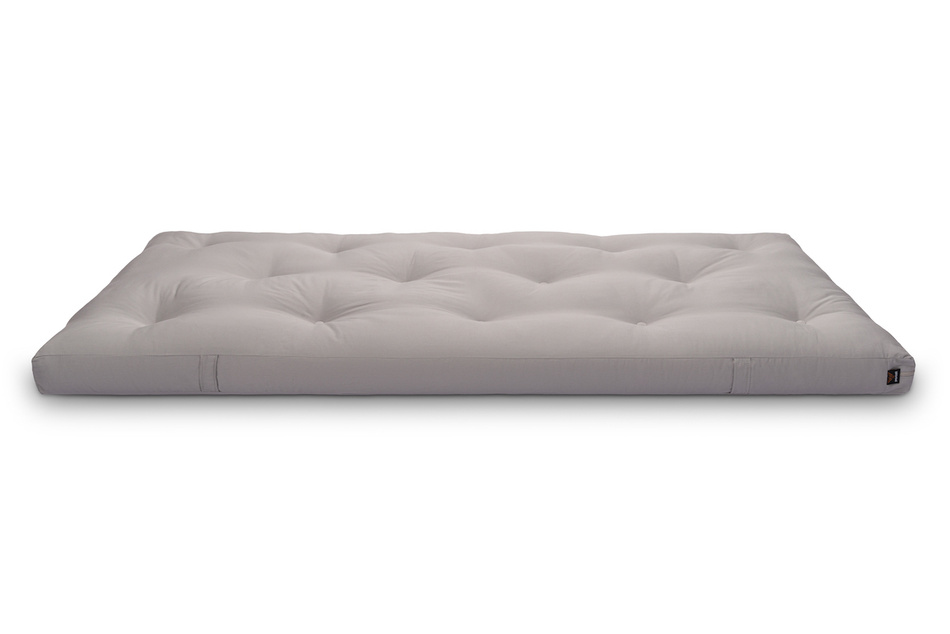 Matelas 90x200 naturel avec latex - Futon Slim Duo Latex - Pascall Gris