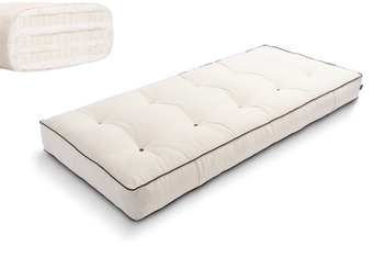 Matelas 90x200 naturel avec latex - Futon Comfort Trio Latex - Pascall Kedro Ecru