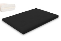 Matelas 140x200 naturel avec latex - Futon Slim Latex - Pascall Noir