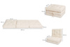 Matelas Pliable 80x200 - Futon Flex Natural - Pascall Ecru