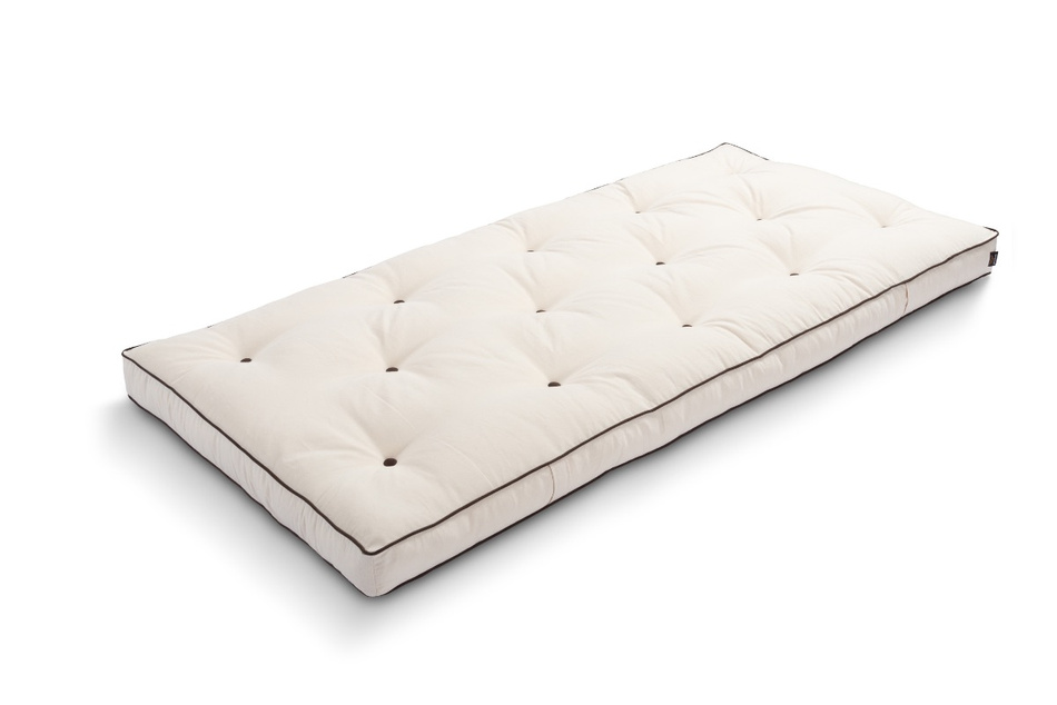 Matelas 90x200 naturel - Futon Slim Natural Kedro - Pascall Ecru