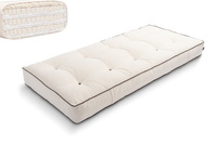 Matelas 90x200 naturel avec latex - Futon Comfort Trio Latex Wool - Pascall Kedro Ecru