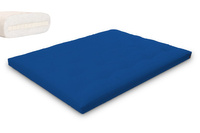 Matelas 160x200 naturel avec latex - Futon Slim Latex - Pascall Bleu