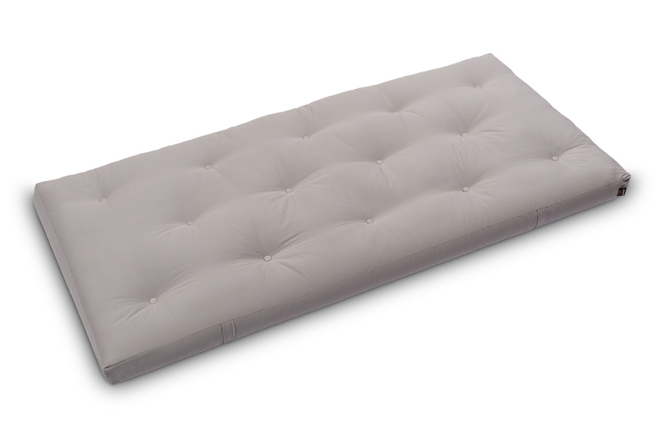 Matelas 90x200 naturel avec latex - Futon Slim Latex - Pascall Gris