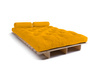 Canapé lit 120x200 - Slim Exclusive Classic - Pascall Futon Jaune