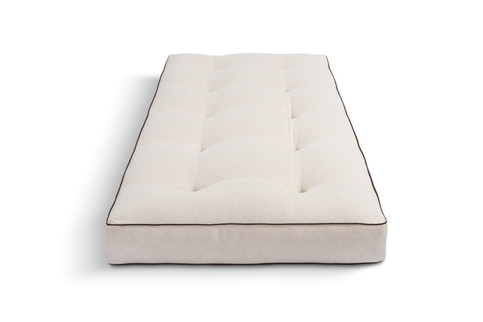 Matelas 90x200 naturel avec de la laine, latex et 2x coco - Futon Comfort Wool Hard Kedro - Pascall Lin