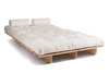 Canapé lit 140x200 - Slim Basic Classic - Pascall Futon Ecru