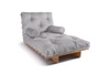 Canapé lit 90x200 - Slim Basic Classic - Pascall Futon Gris Clair