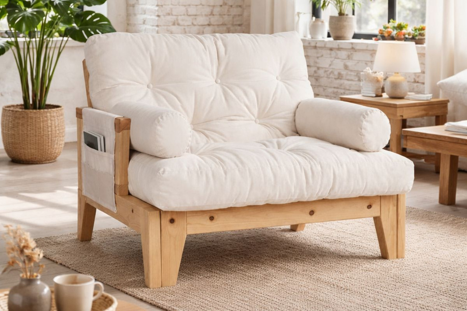 Fauteuil Sakura - Pascall Futon Marron