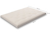 Matelas 140x200 naturel avec latex - Futon Slim Latex - Pascall Jaune