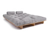 Canapé lit 160x200 - Slim Basic Classic - Pascall Futon Gris Clair