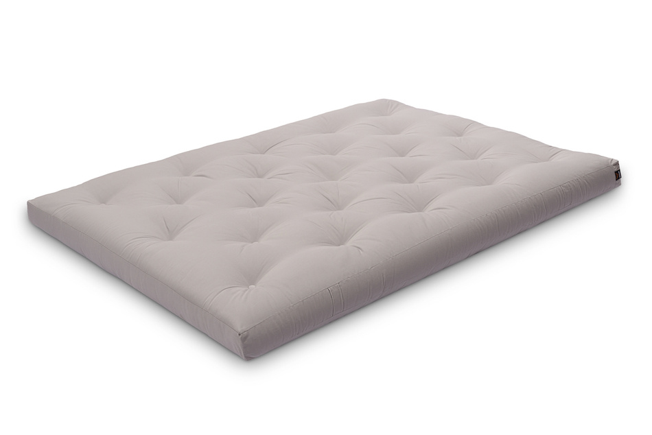 Matelas 140x200 naturel avec latex - Futon Slim Latex - Pascall Gris