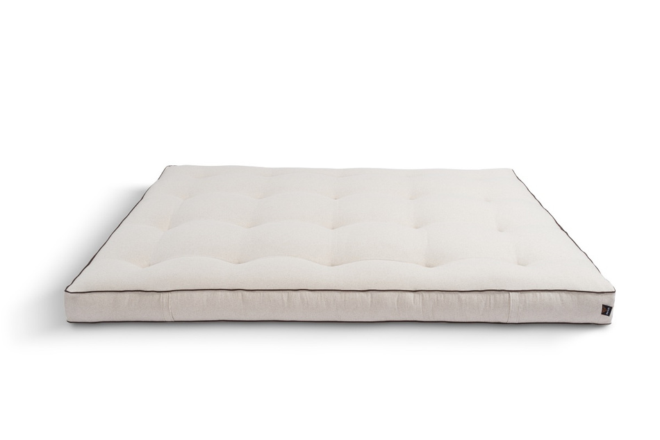Matelas 200x200 naturel avec coco - Futon Medium Coco - Pascall Kedro Gris
