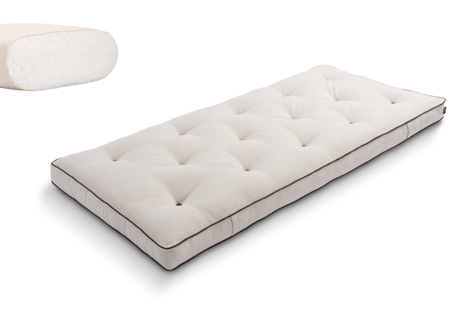 Matelas 90x200 naturel - Futon Slim Natural Kedro - Pascall Lin