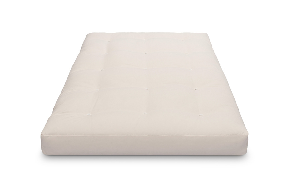 Matelas 120x200 naturel avec de la laine, coco et 2x latex - Futon Comfort Wool - Pascall Ecru