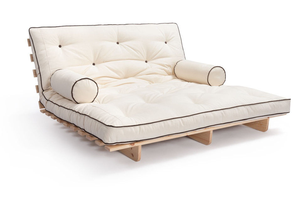 Canapé lit 180x200 - Slim Basic Kedro Classic - Pascall Futon Ecru