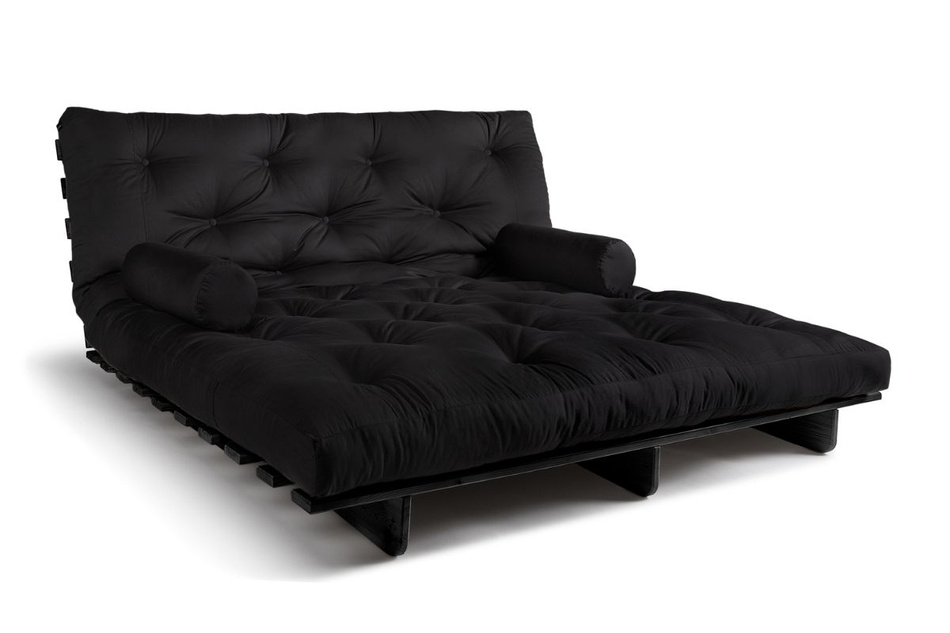 Canapé lit 180x200 - Slim Exclusive Black - Pascall Futon Noir