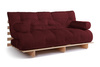 Canapé lit 180x200 - Slim Basic Classic - Pascall Futon Bordeaux