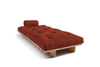 Canapé lit 90x200 - Slim Basic Classic - Pascall Futon Brique