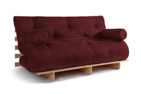 Canapé lit 160x200 - Slim Exclusive Classic - Pascall Futon Bordeaux