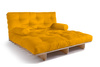 Canapé lit 140x200 - Slim Exclusive Classic - Pascall Futon Jaune