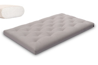 Matelas 120x200 naturel - Futon Slim Natural - Pascall Gris