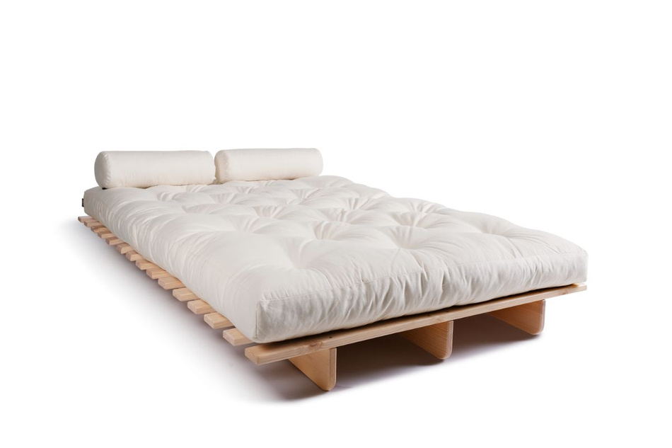 Canapé lit 120x200 - Slim Exclusive Classic - Pascall Futon Ecru