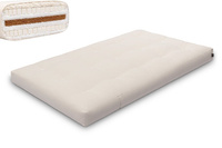 Matelas 120x200 naturel avec de la laine, coco et 2x latex - Futon Comfort Wool - Pascall Ecru