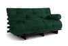 Canapé lit 160x200 - Slim Basic Black - Pascall Futon Vert Bouteille
